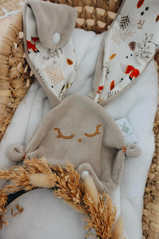 Attache-tétine Velours - Renards