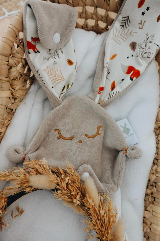 PROTOTYPE - Attache-tétine Velours - Renards