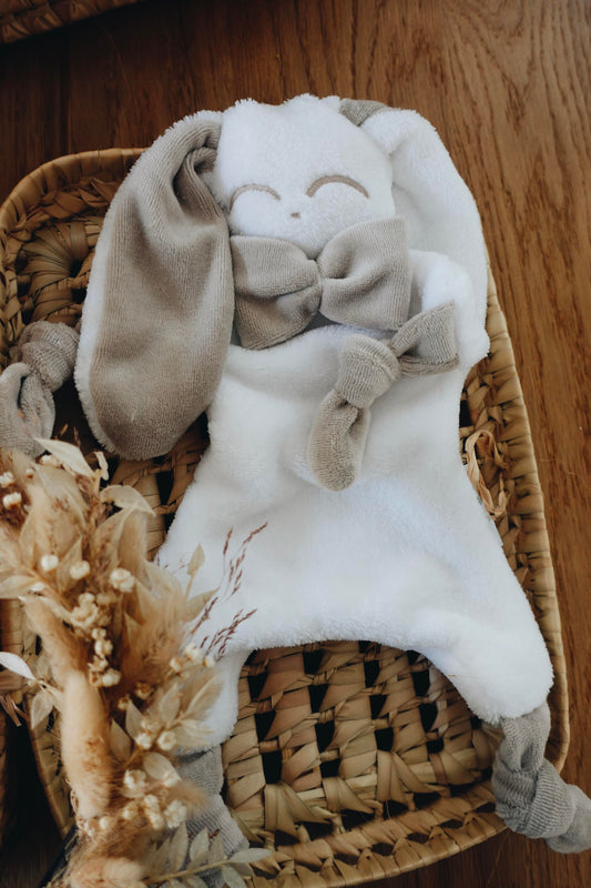 Doudou Toudoux Sable/Blanc