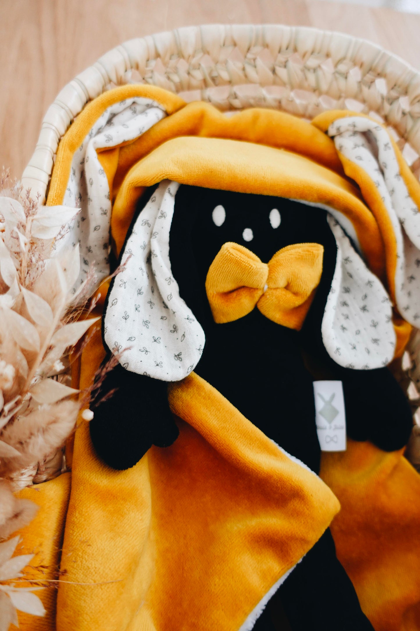 PROTOTYPE -Coffret Couffin Peluche - Feuilles