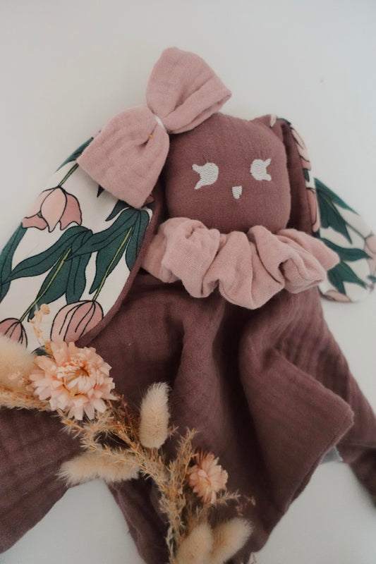 Doudou Lange Câlin Noeuds - Tulipes