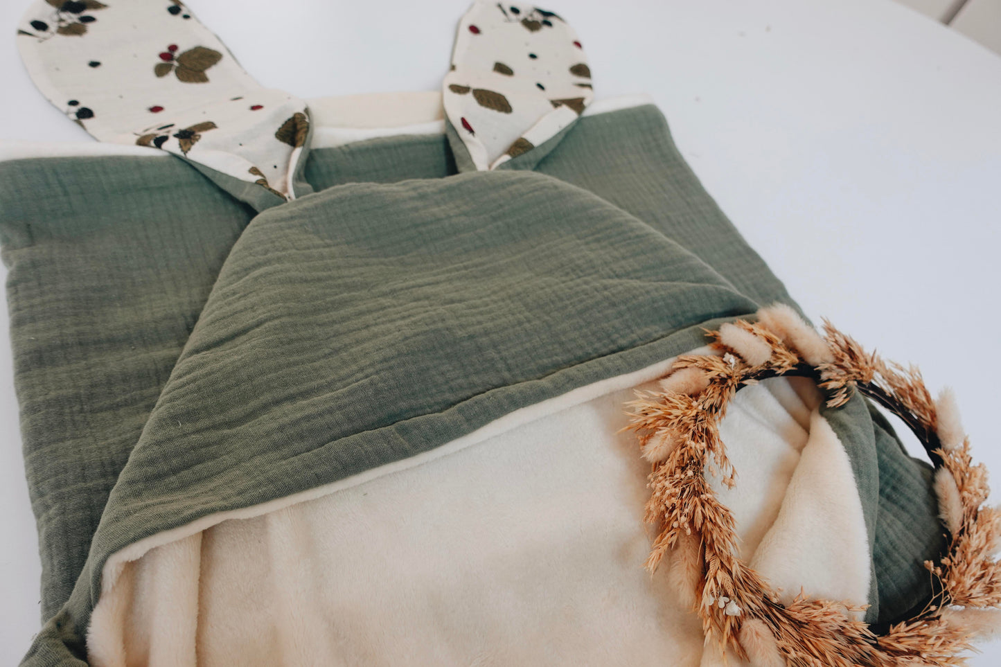 PROTOTYPE - Plaid d'Hiver Lange - Roses d'Automne