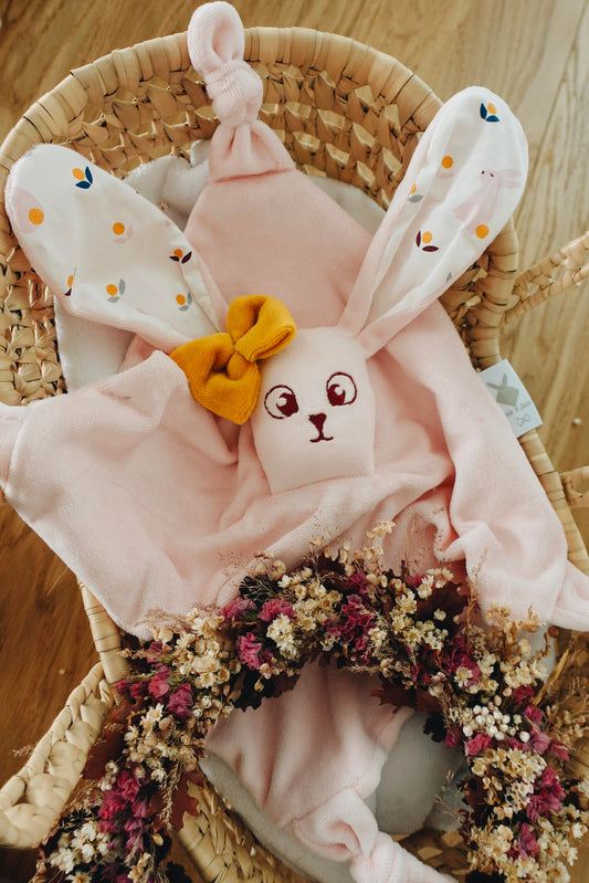 PROTOTYPE - Doudou Velours Câlin Noeuds - Lapinous