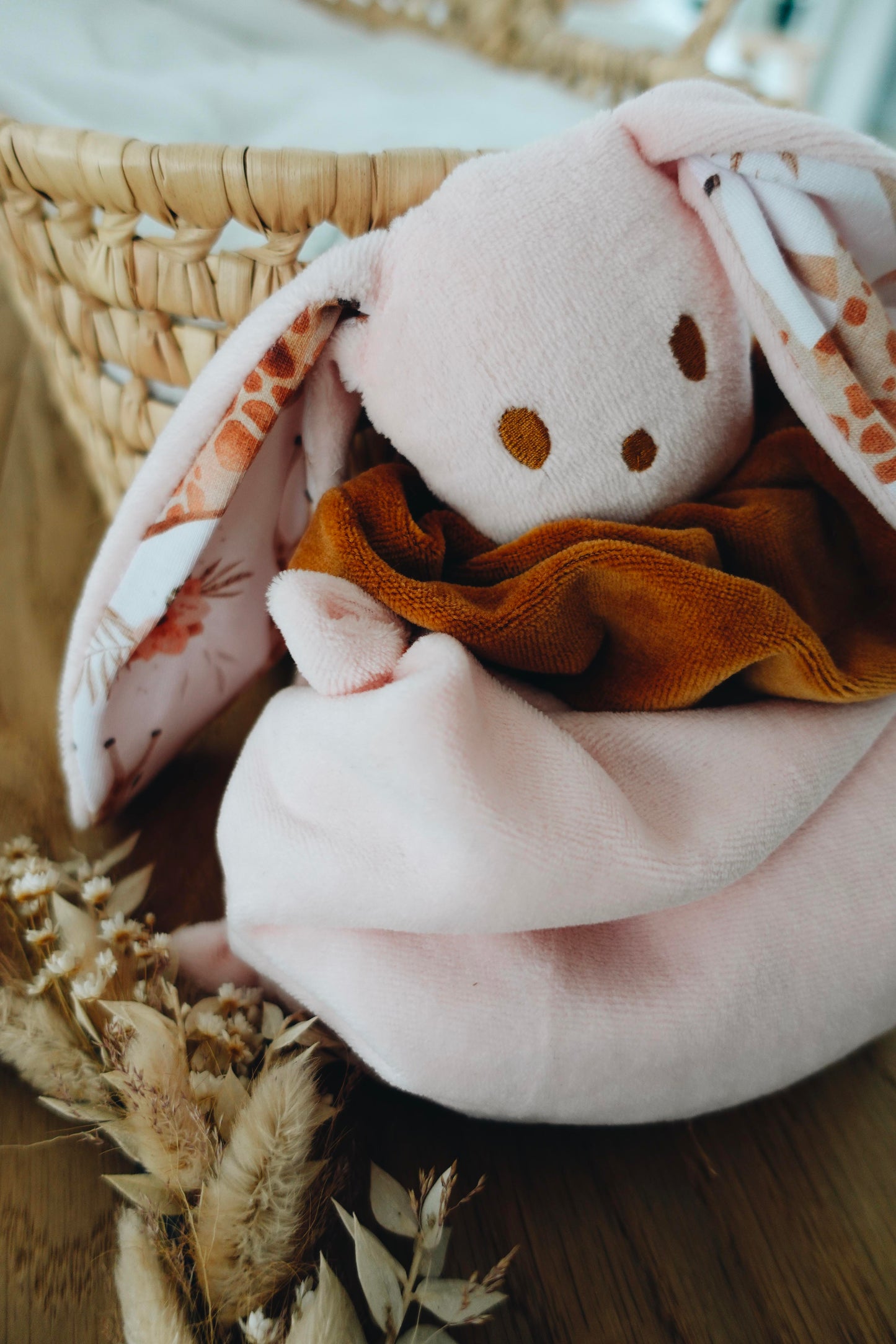 Bouillotte noyaux de cerise Velours - Girafes