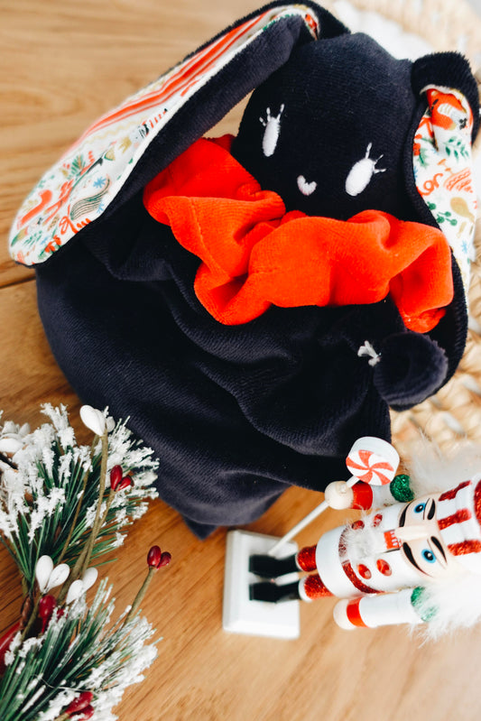 Bouillotte noyaux de cerise velours - Deck the Halls