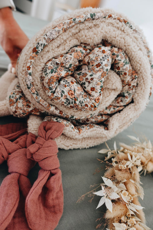 PROTOTYPE - Couverture XXL Fleurs