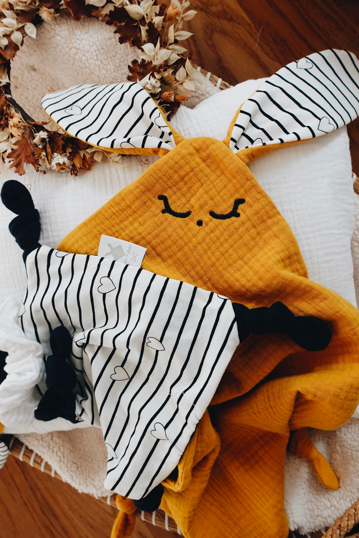 Doudou Lange Cocooning Noeuds - Changing Hearts