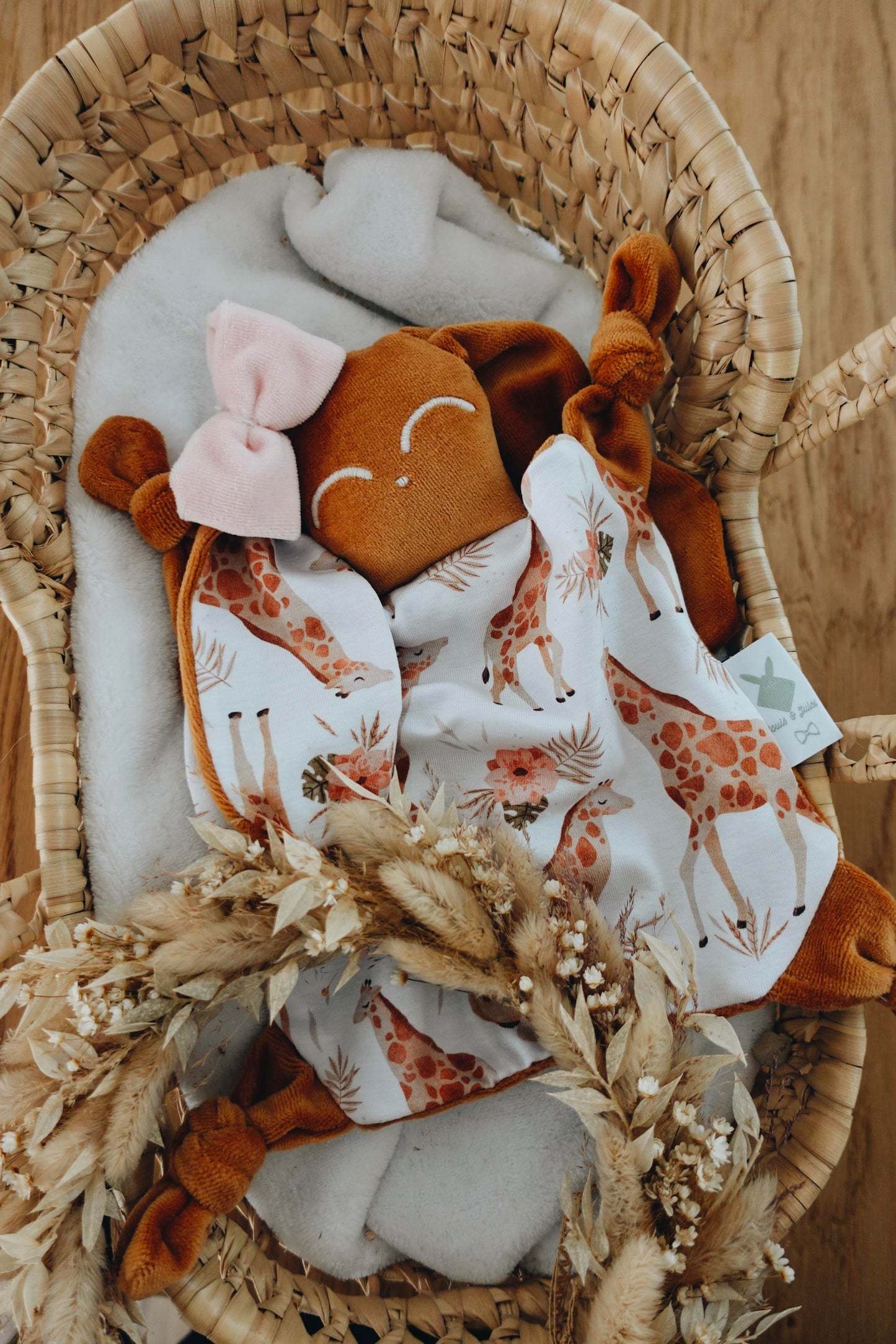 Doudou Velours Chouchou - Girafes