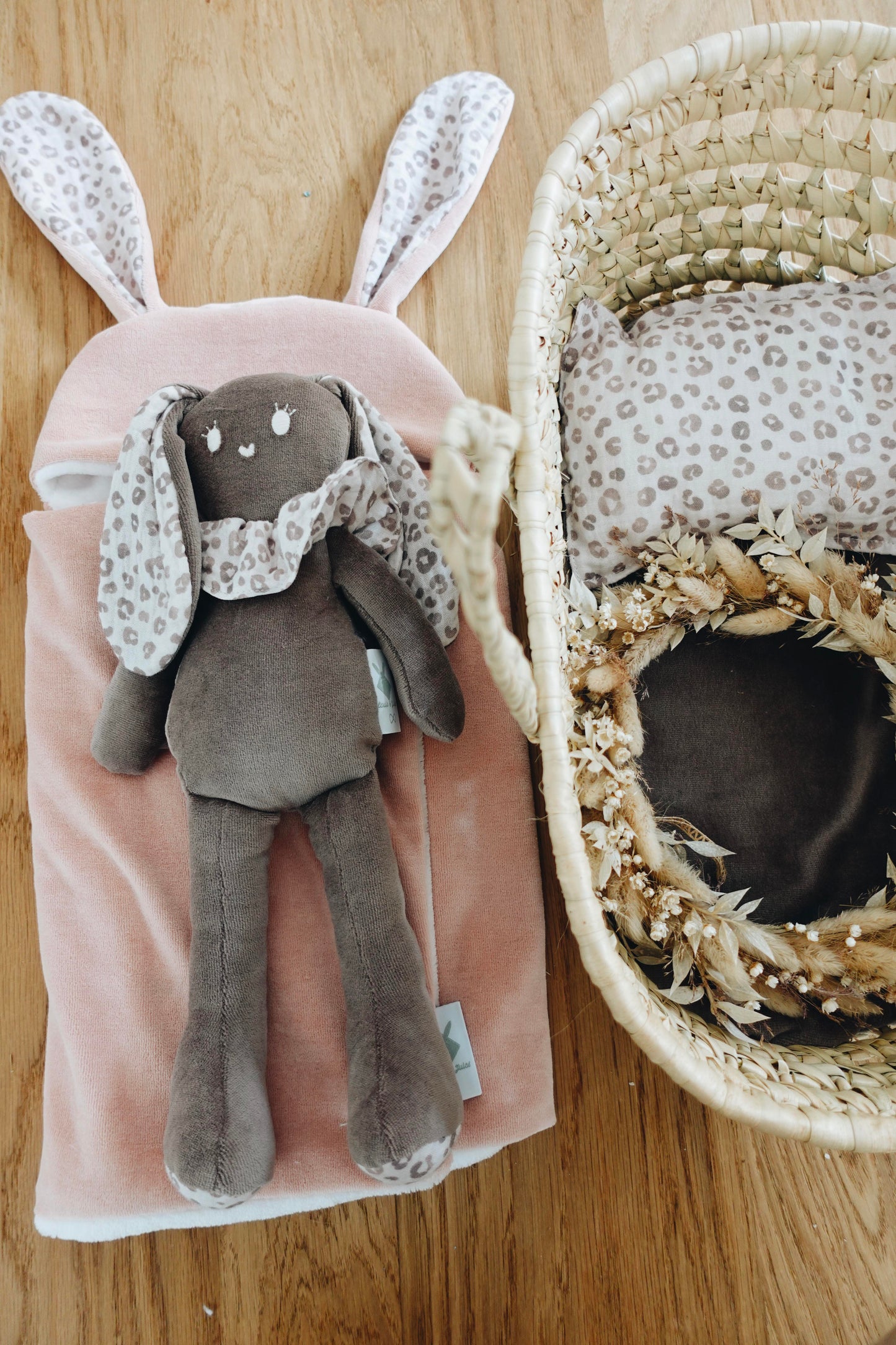 Coffret Couffin Peluche - Léo Baby