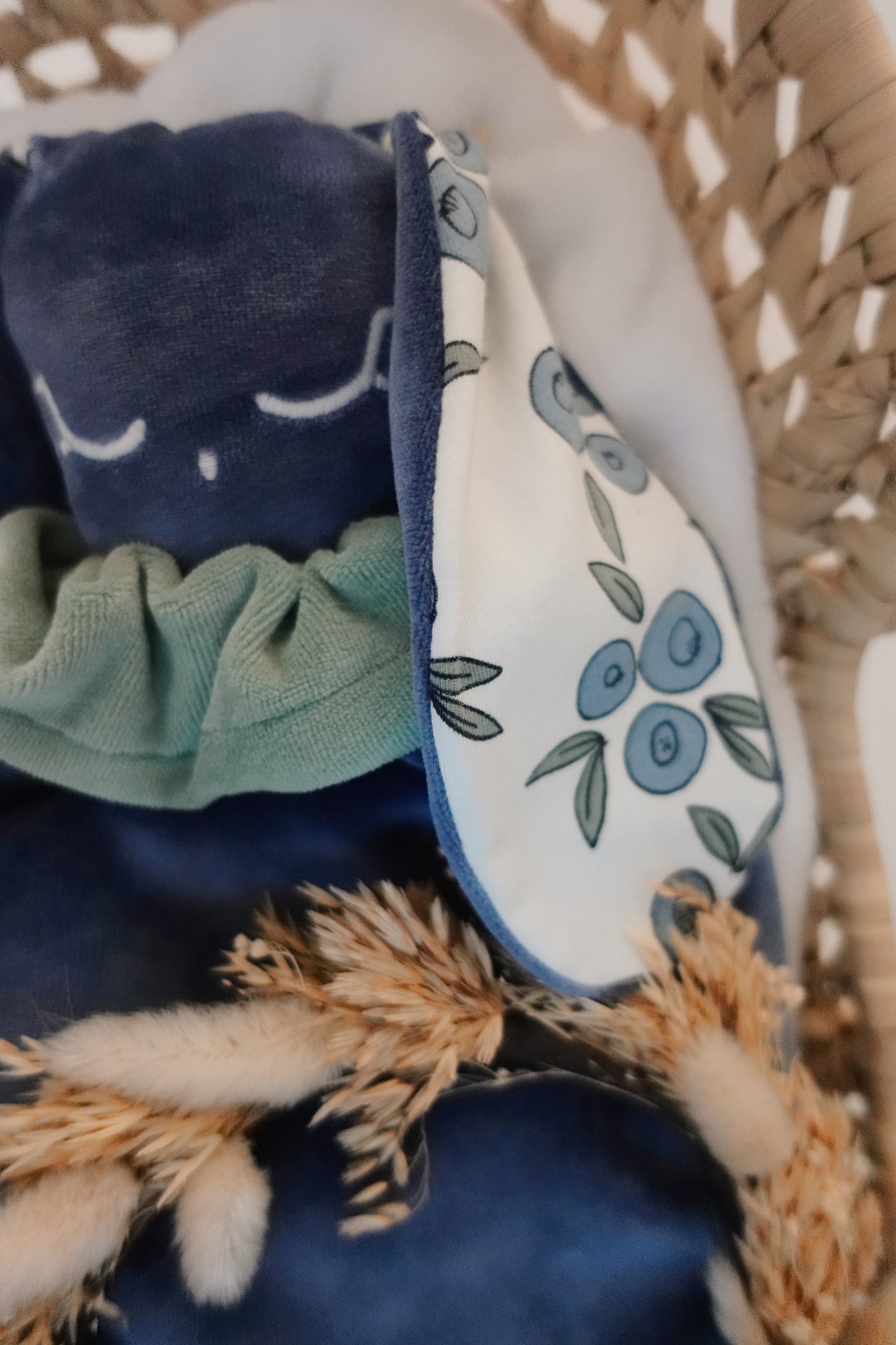 Bouillotte noyaux de cerise Velours - Blueberries