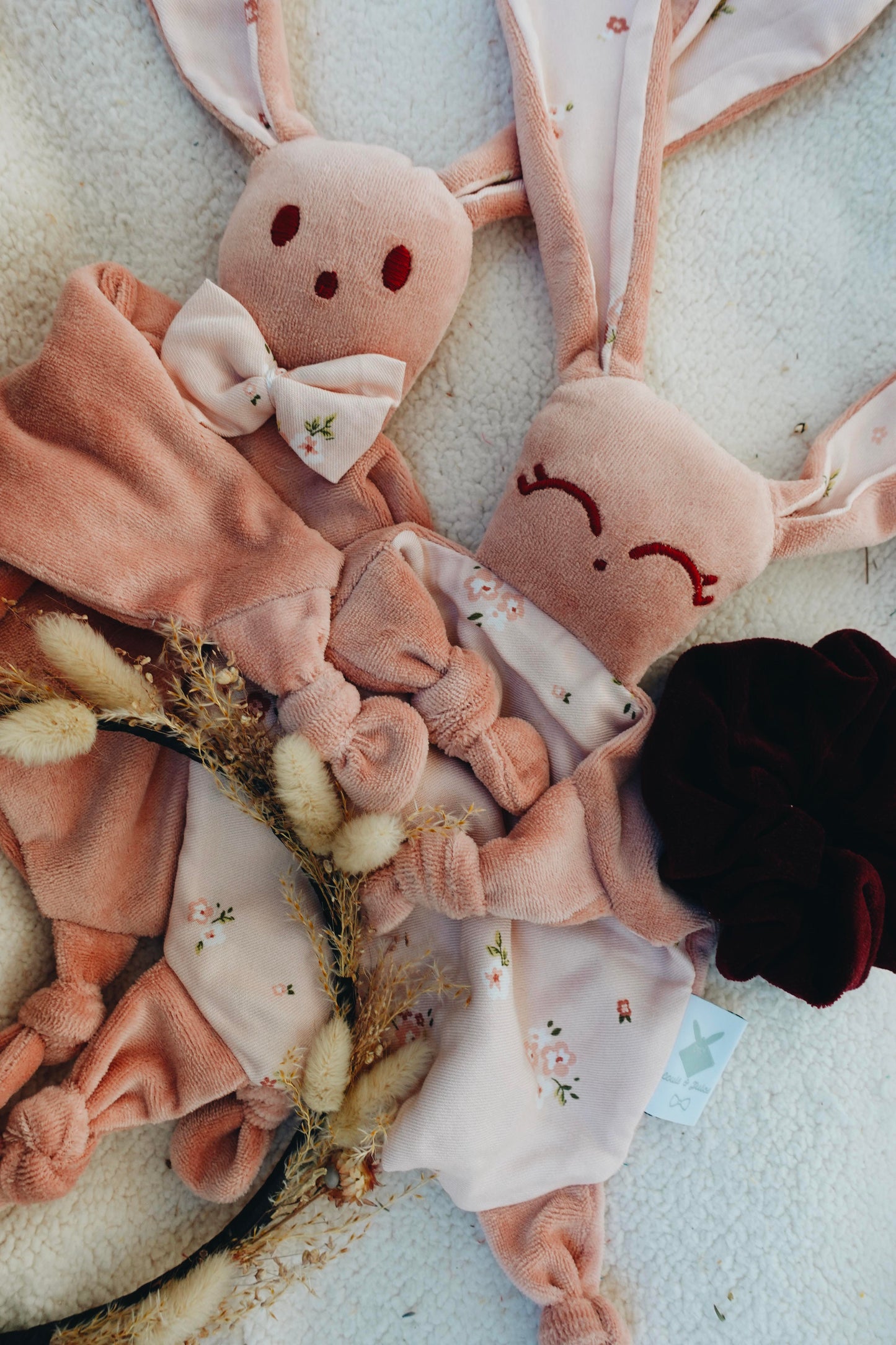 Doudou Velours Câlin Noeuds - Poésie