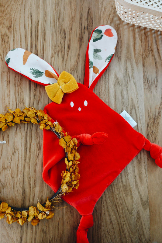 PROTOTYPE - Doudou Velours Mini Noeuds - Potager