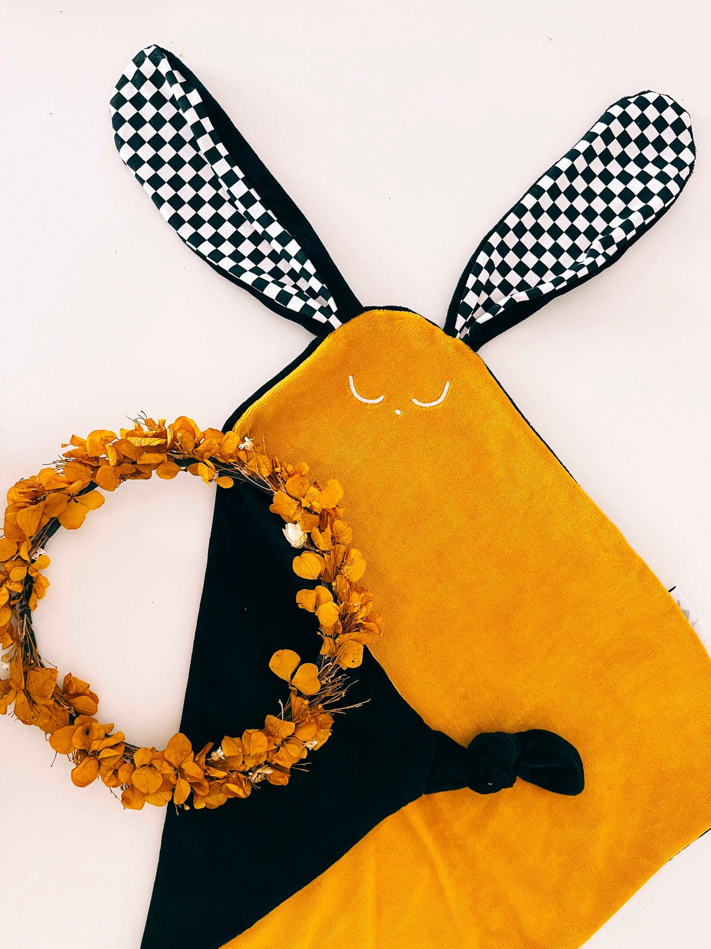 Doudou Velours Cocooning Noeuds - Chessboard