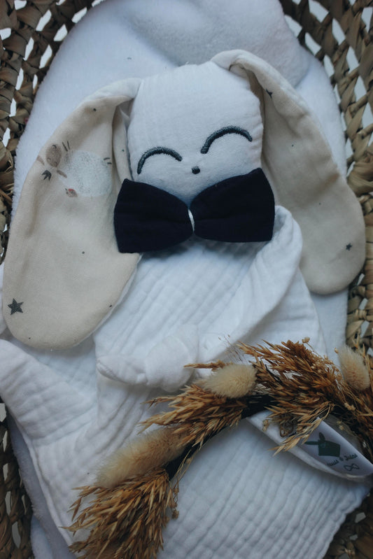 PROTOTYPE - Doudou lange Gaufrette - Moutons