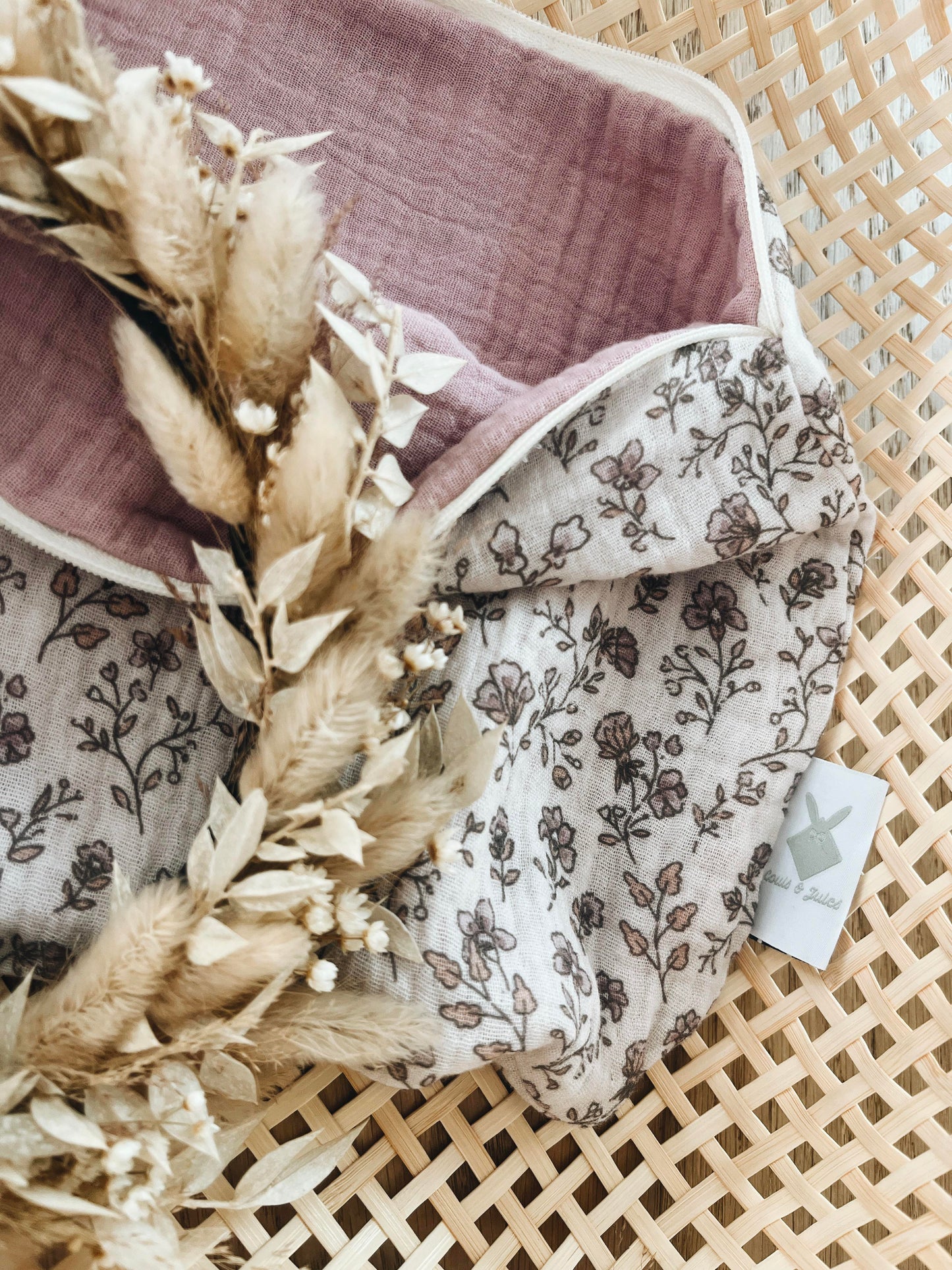 Petite Trousse Vintage Flowers personnalisable - Cadeau de Fin d'Année