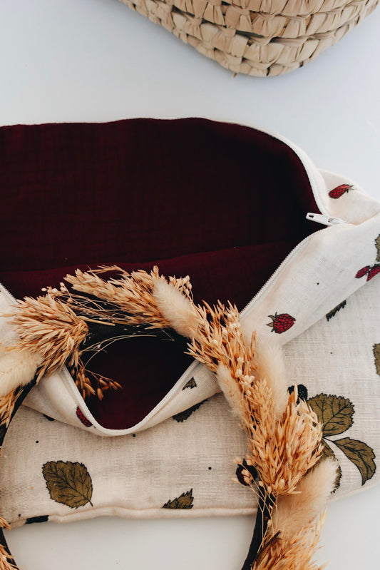 PROTOTYPE - Trousse de toilette Lange - Roses d'Automne