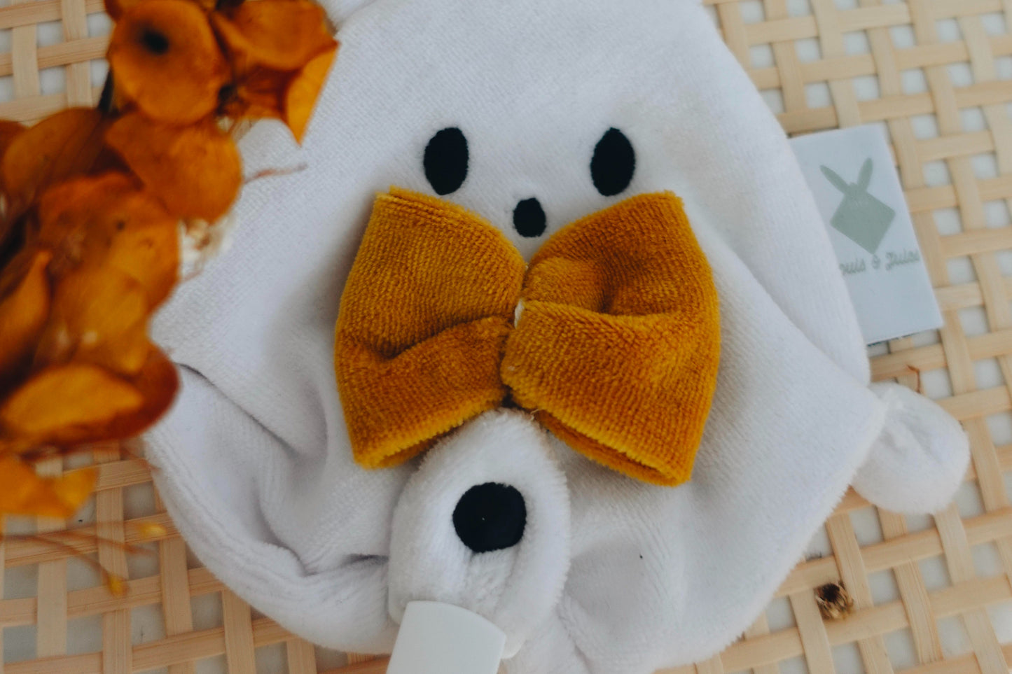 Attache-tétine Velours - Abeilles