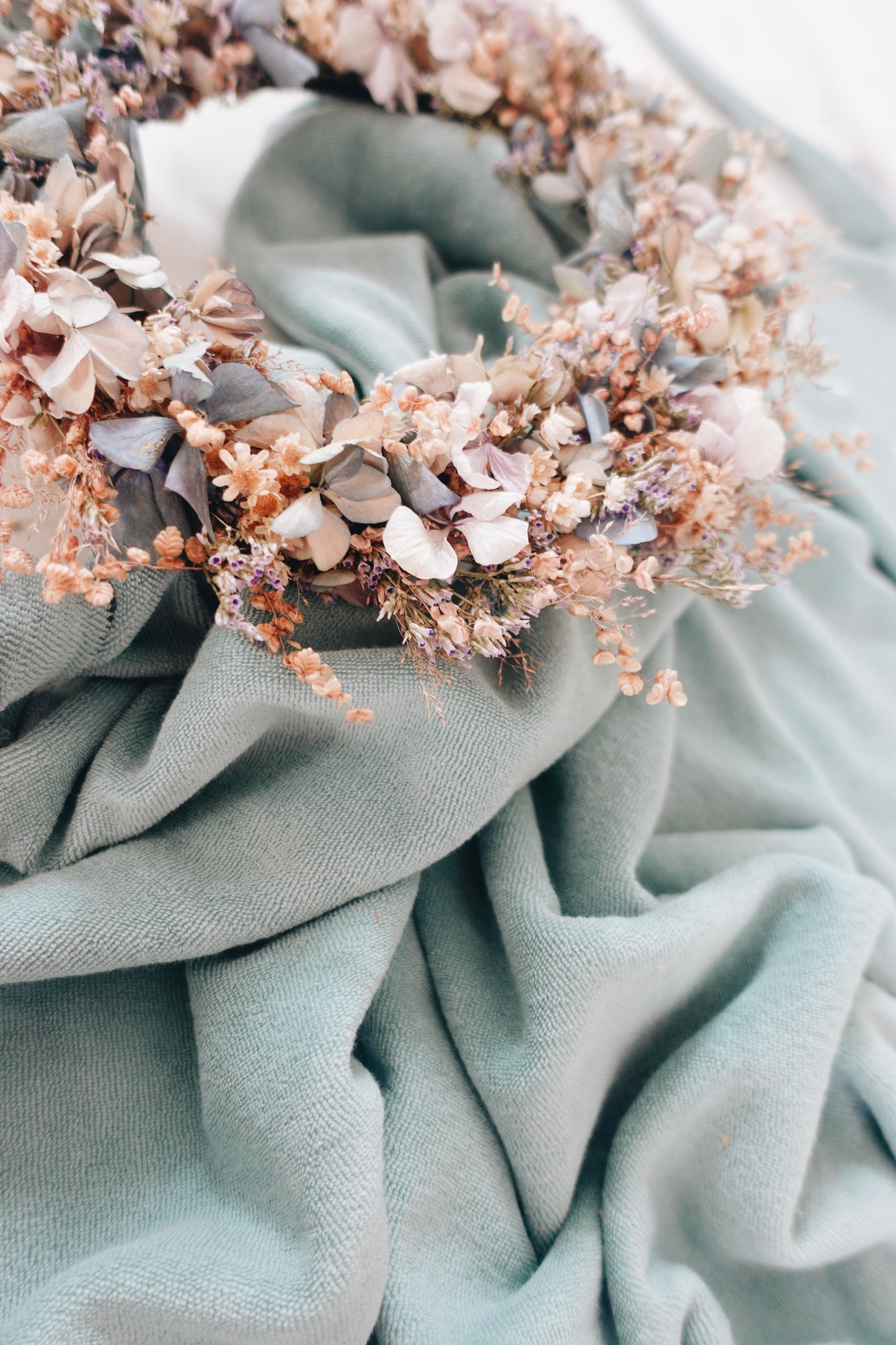 PROTOTYPE - Couverture Eponge Noeuds 60x60cm - Aqua