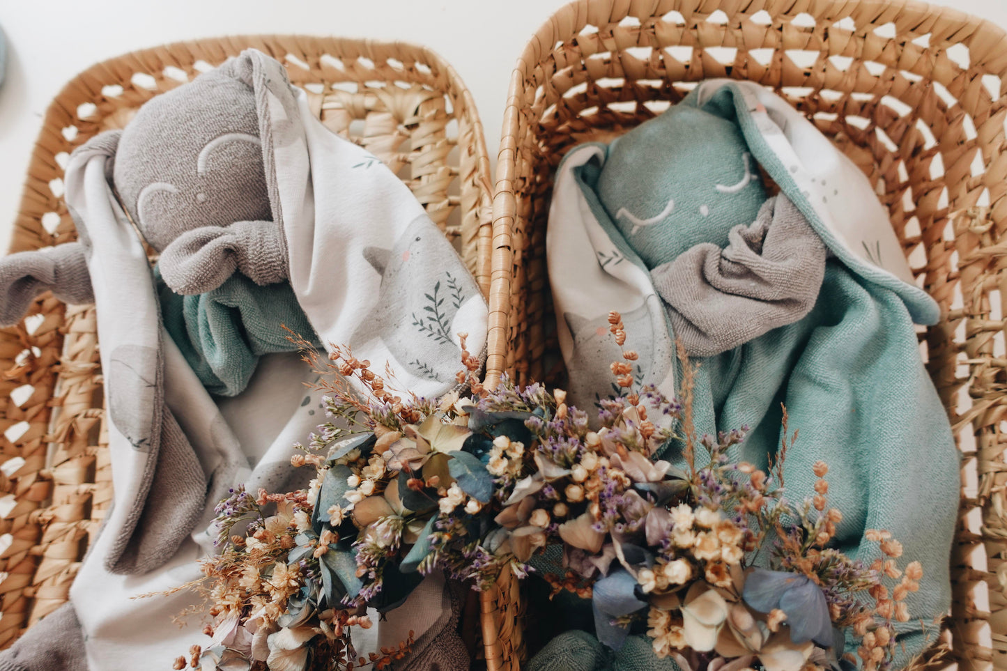 PROTOTYPE - Doudou Eponge Câlin Noeuds - Aqua