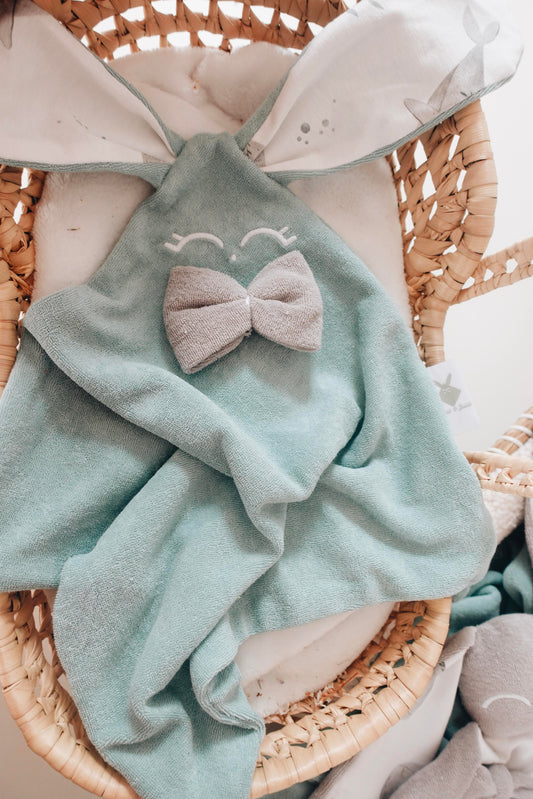 PROTOTYPE - Doudou Eponge Classique Noeuds - Aqua