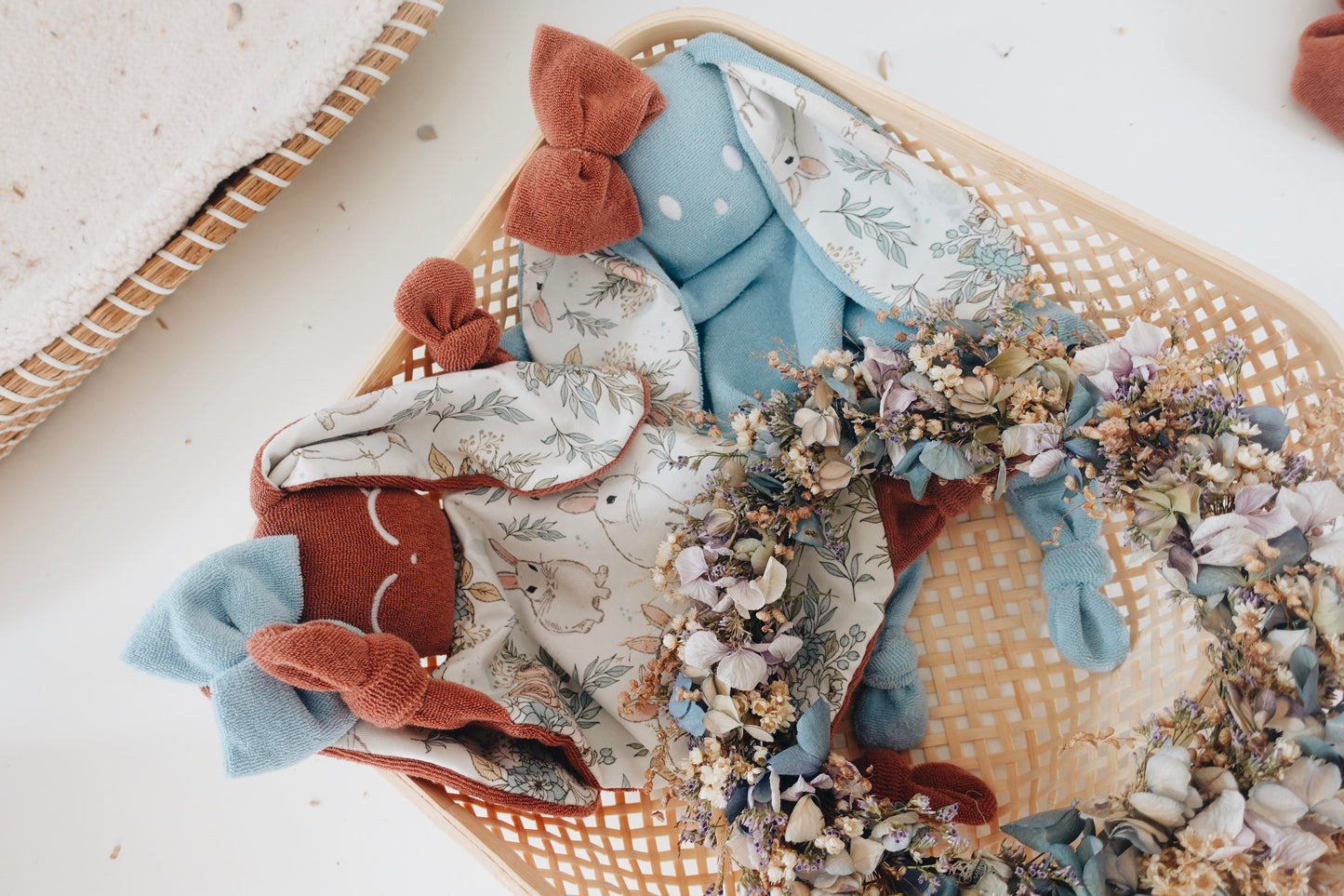 Doudou Eponge Câlin Noeuds - Garden Bunnies