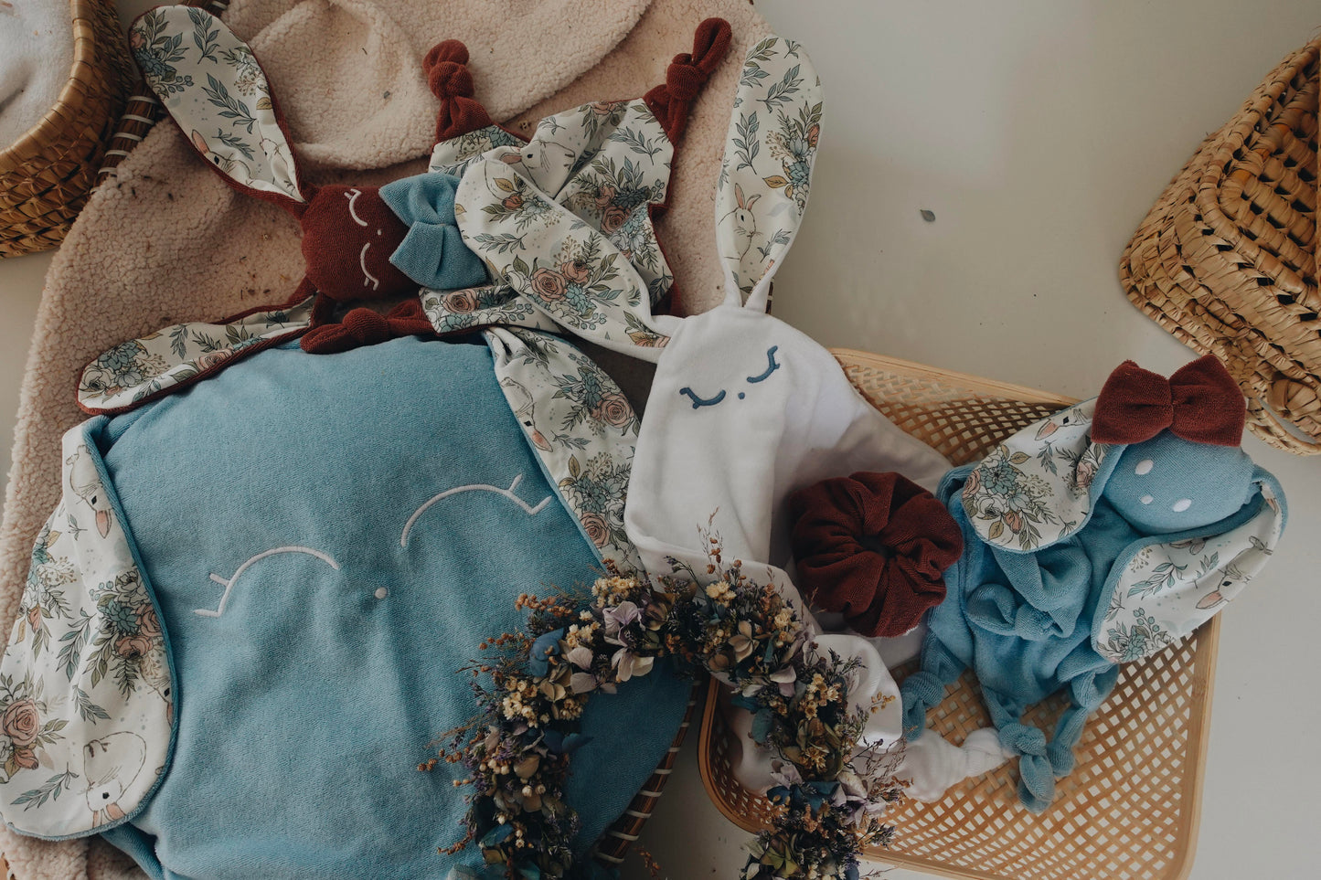 Petit Coussin Eponge - Garden Bunnies