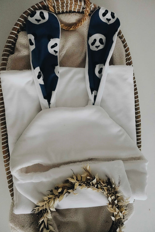 Plaid Velours - Pandas