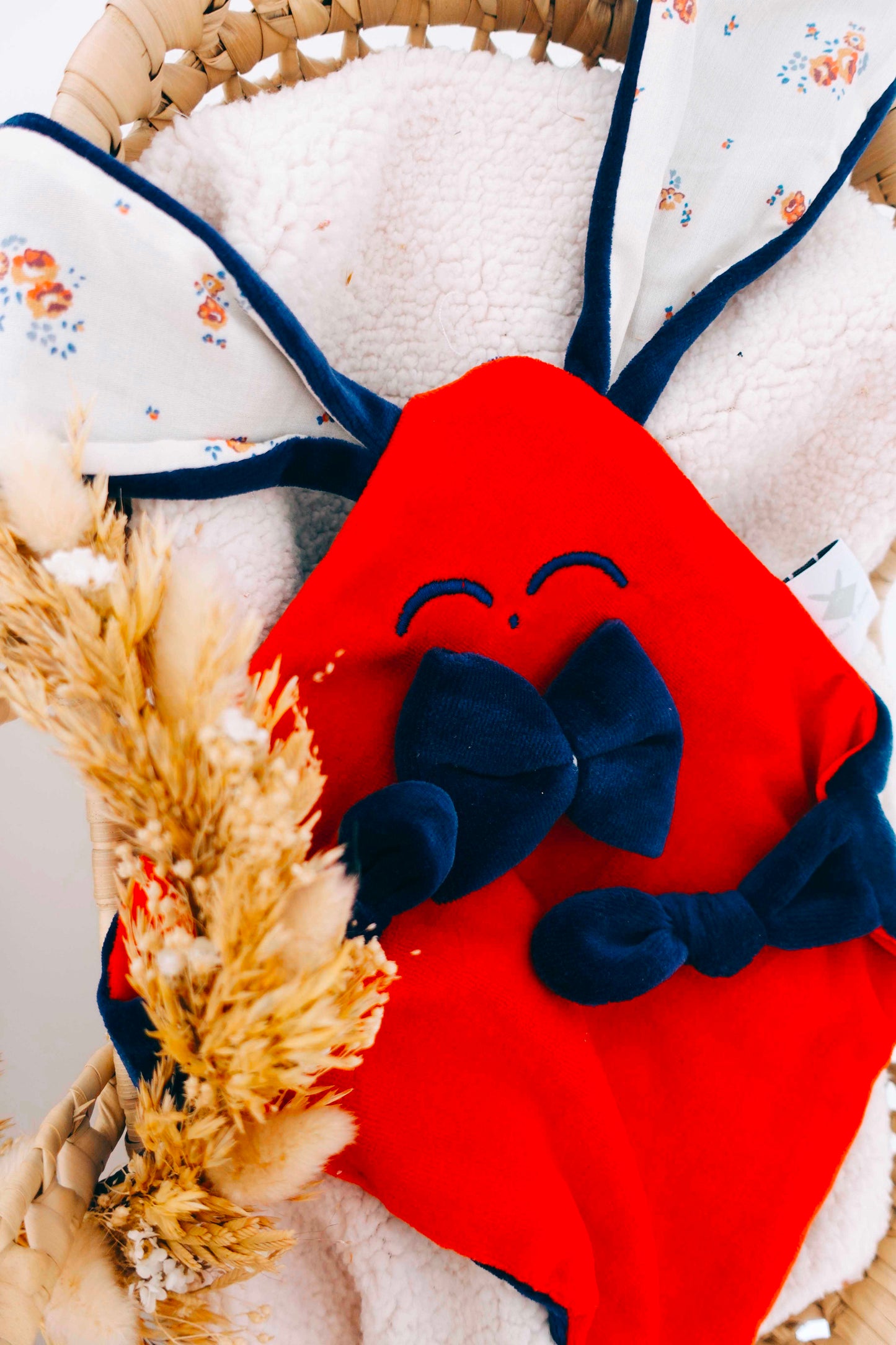 Doudou Velours Mini Noeuds - Paulinette