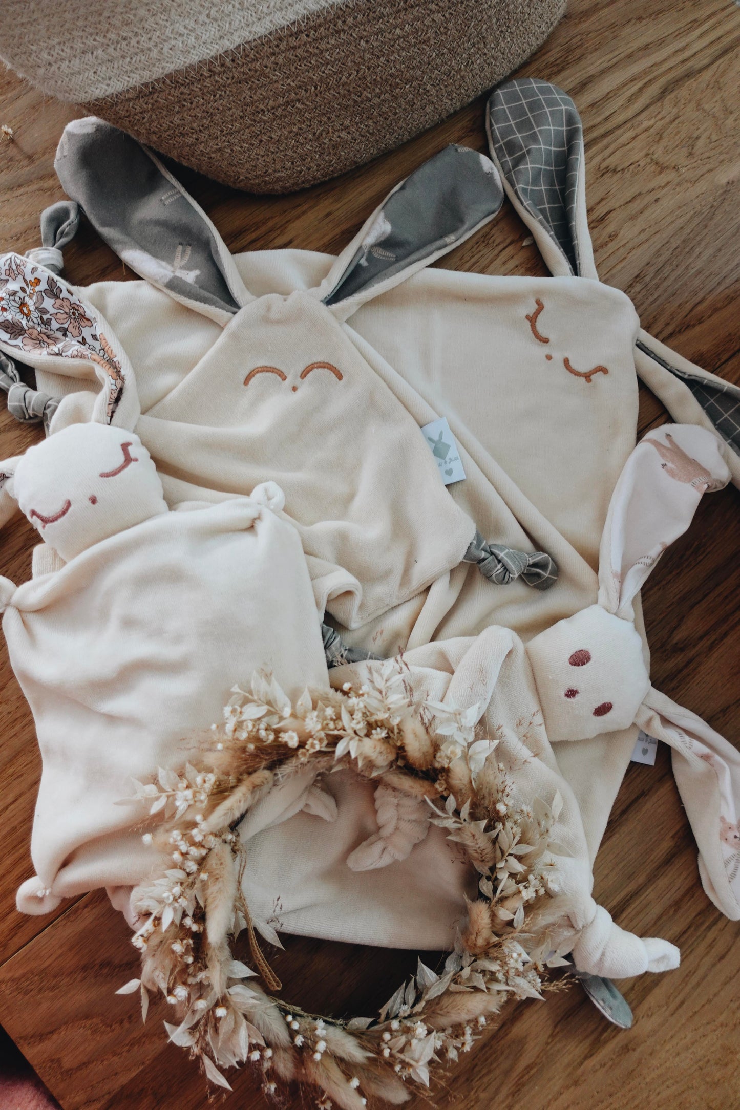 Bouillotte noyaux de cerise Velours - Jersey Flowers