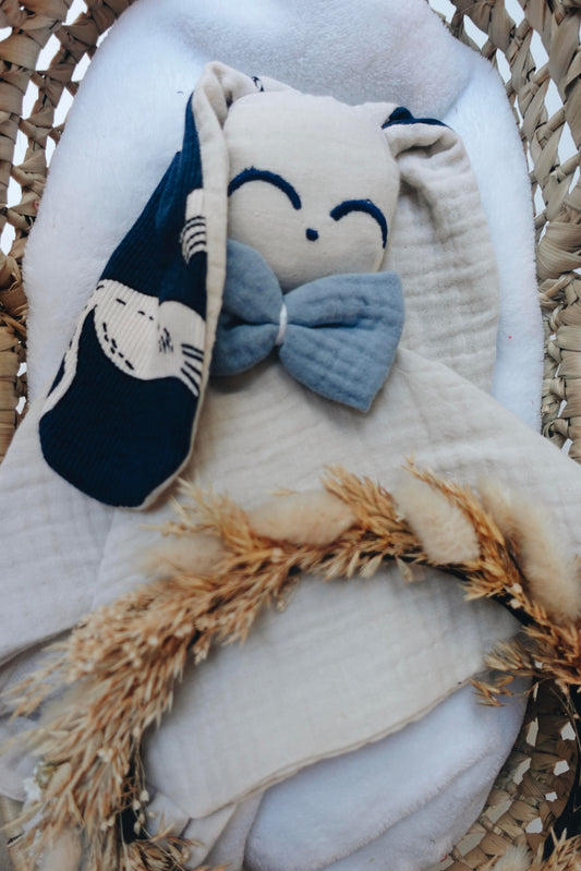 Doudou Lange Câlin Noeuds - Blue Swan