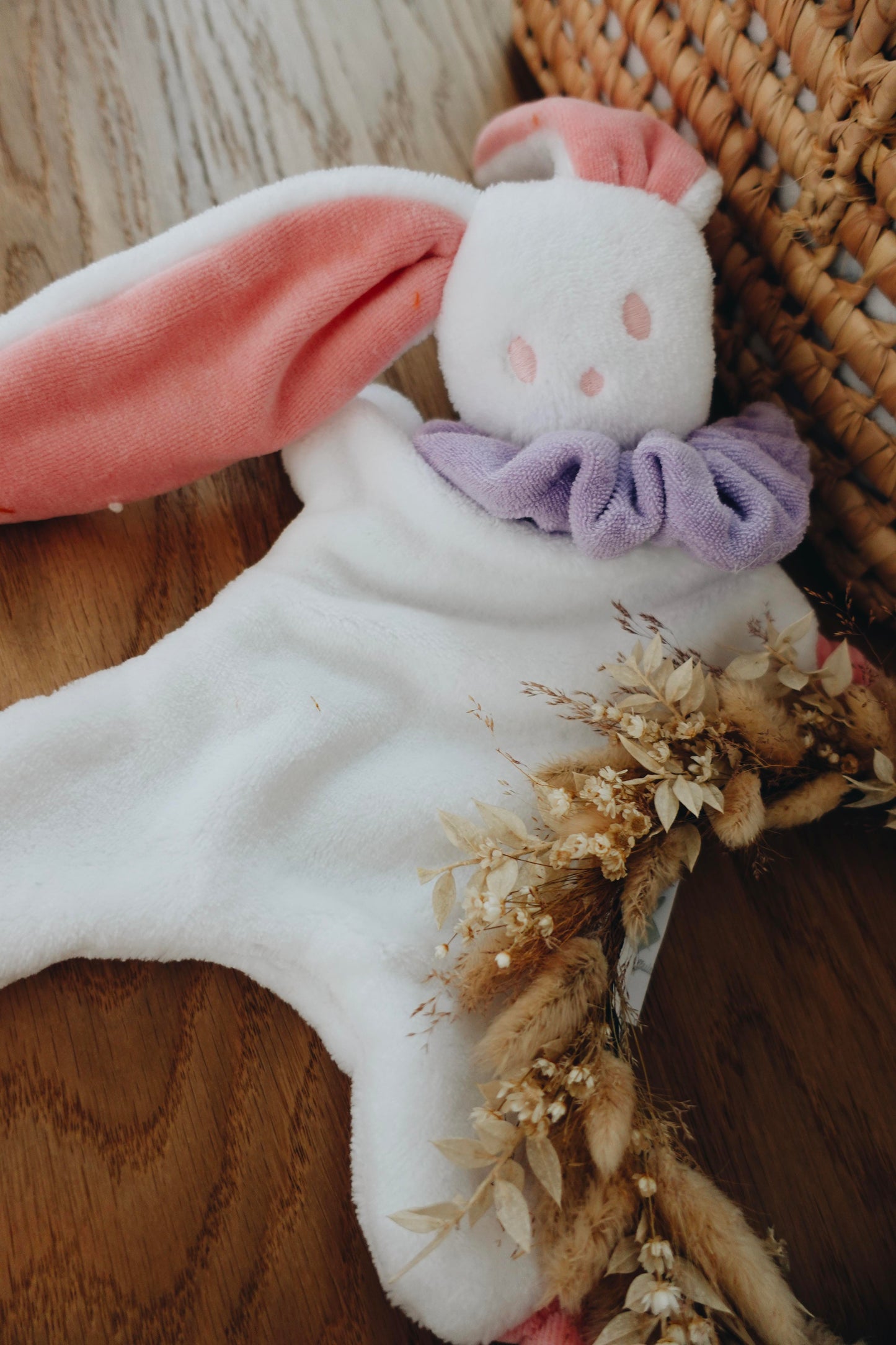 Doudou Toudoux Bubblegum/Blanc