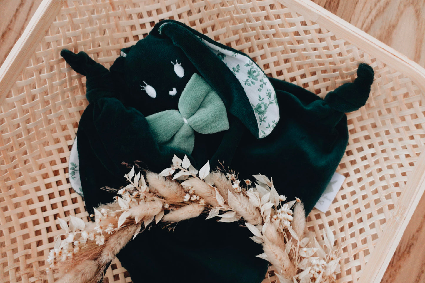 PROTOTYPE - Doudou Velours Gaufrette - Roses d'Antan