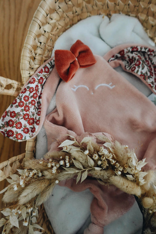PROTOTYPE - Doudou Velours Mini Noeuds - Empress Brique
