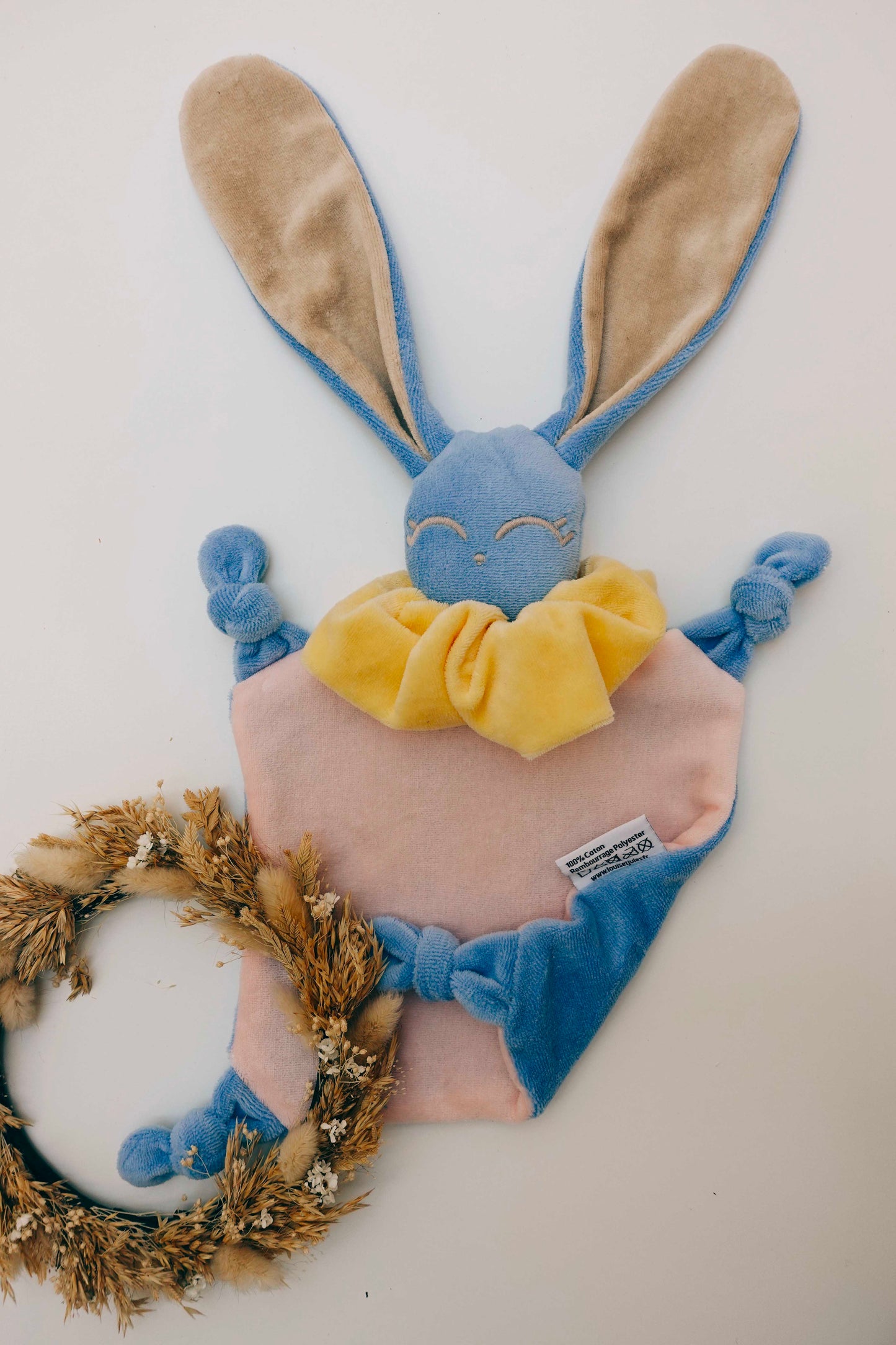 PROTOTYPE - Doudou Velours Chouchou – Color Block Pastel Layette