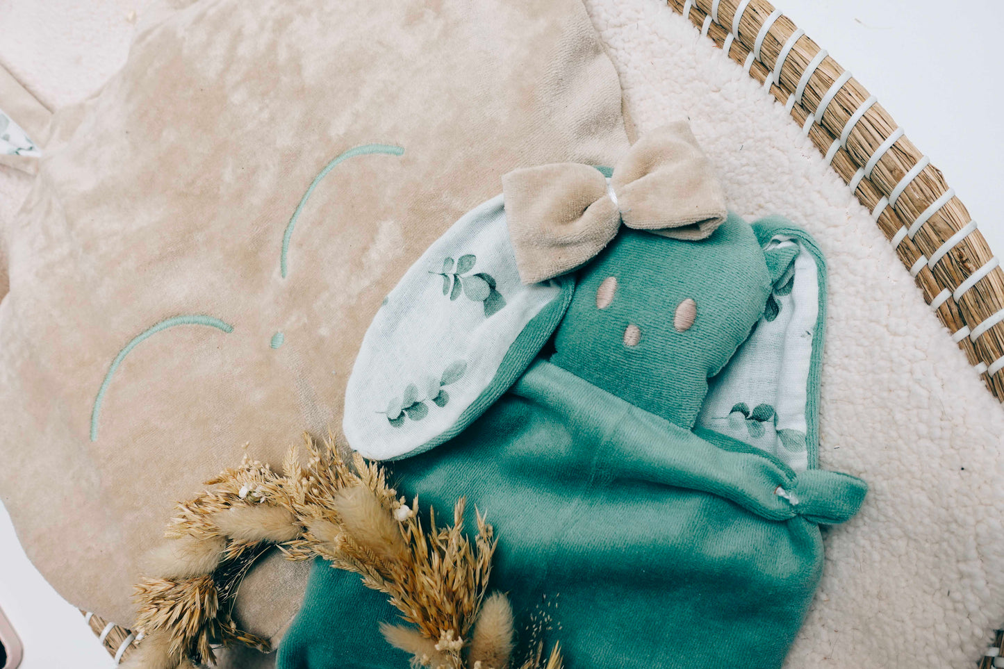 PROTOTYPE - Petit Coussin Velours - Eucalyptus