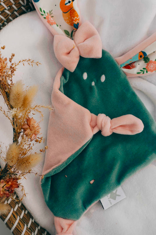 Doudou Velours Mini Noeuds - Singing Birds