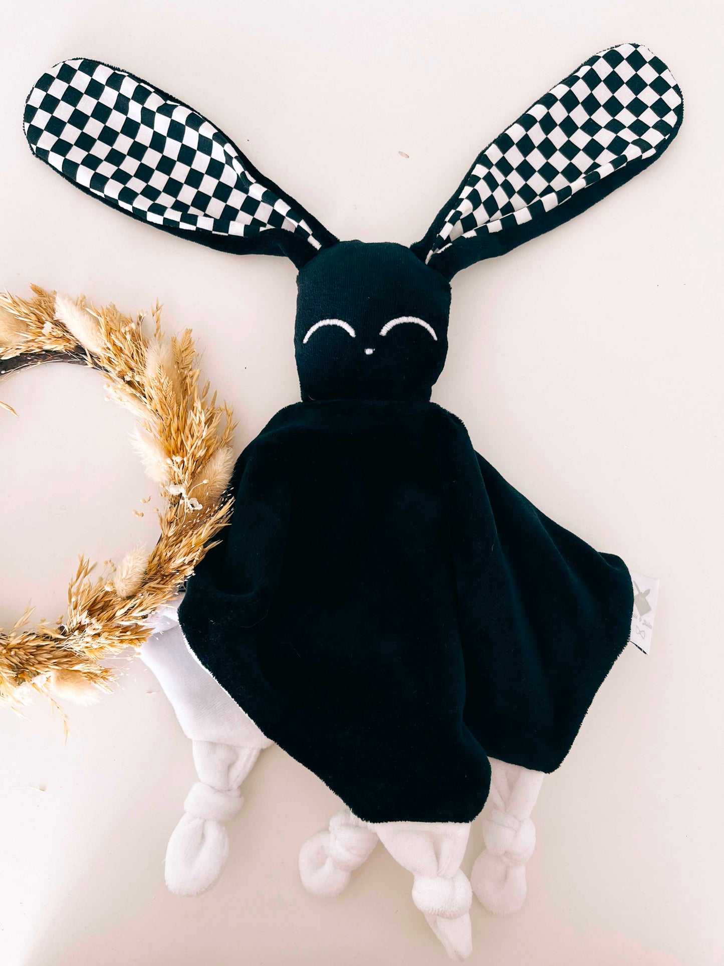 Doudou Velours Câlin Noeuds - Chessboard