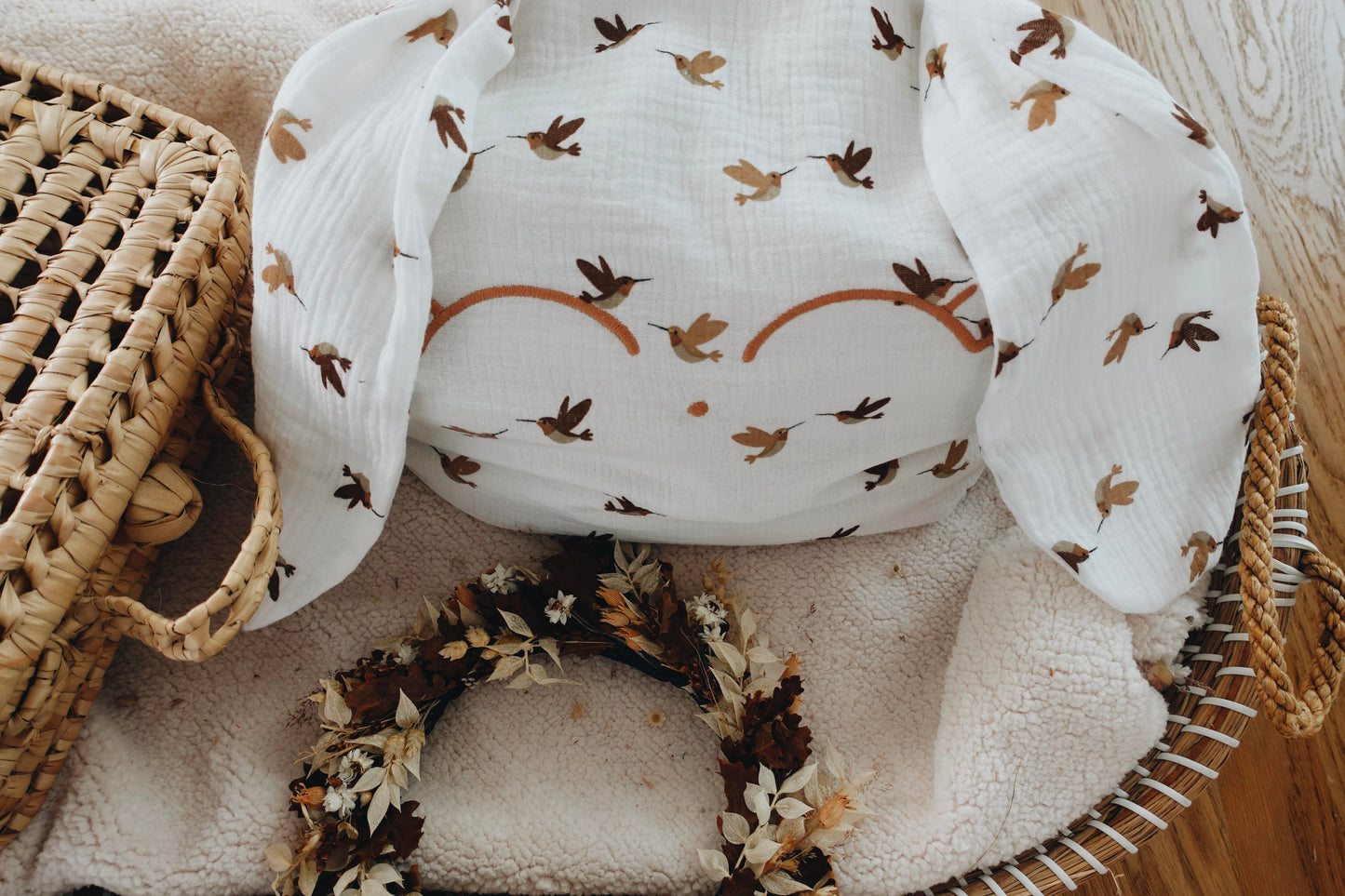 Petit Coussin Lange - Oiseaux