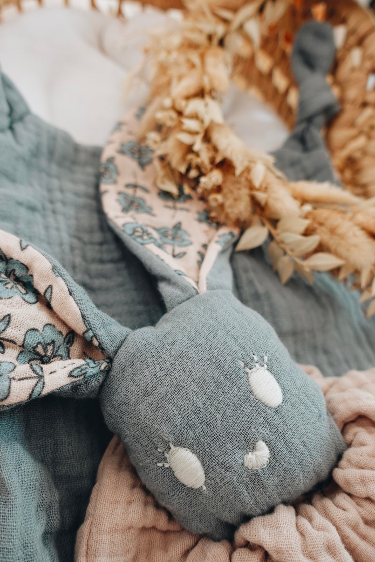 Doudou Lange Chouchou – Turquoise Petals