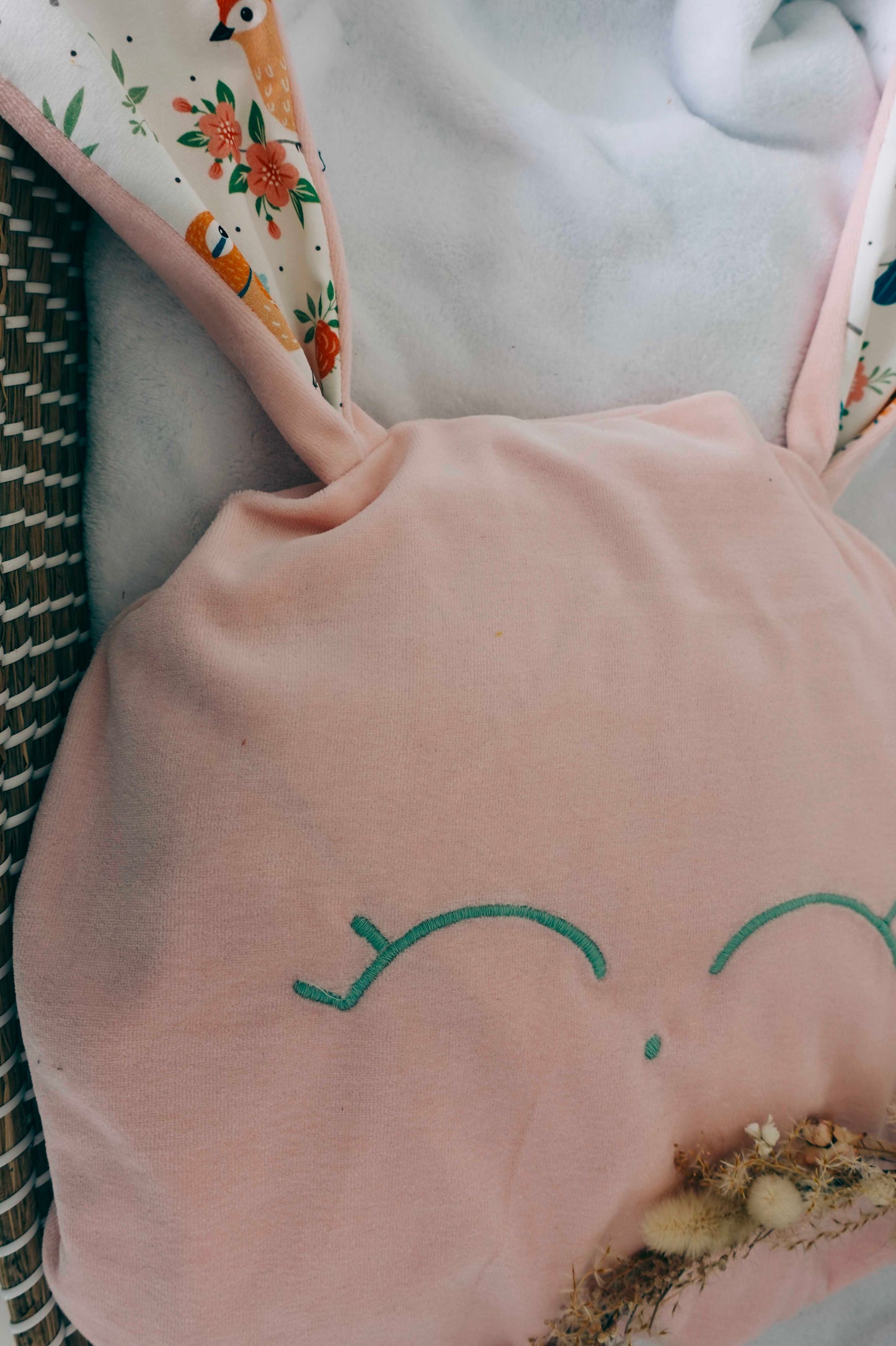 Petit Coussin Velours - Singing Birds