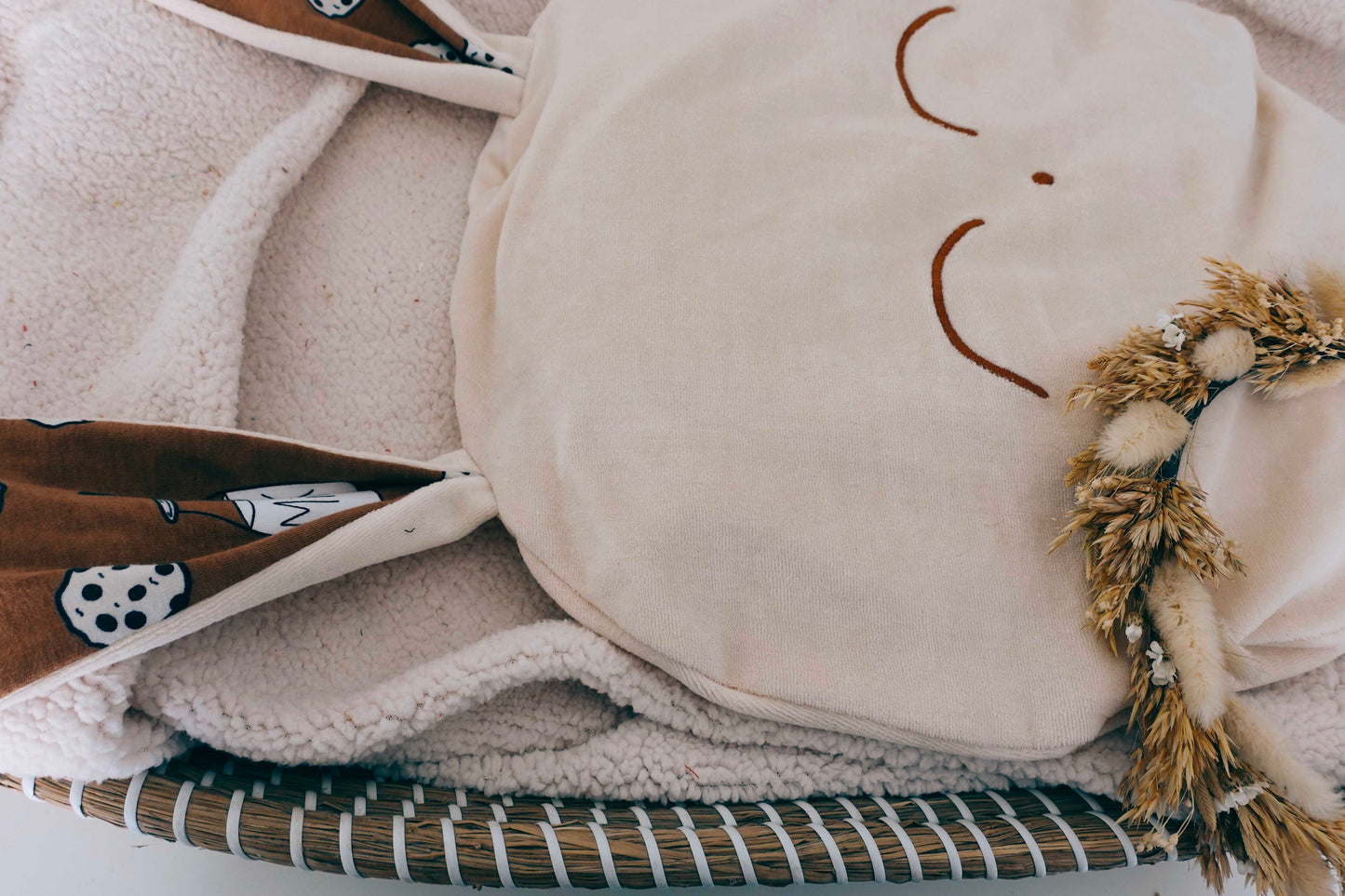 Petit Coussin Velours - Milk and Cookies