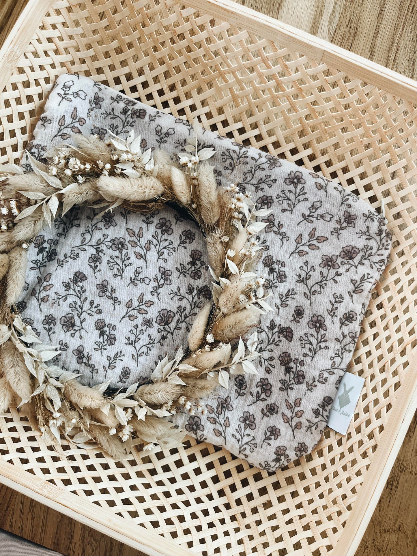 Petite Trousse Vintage Flowers personnalisable - Cadeau de Fin d'Année