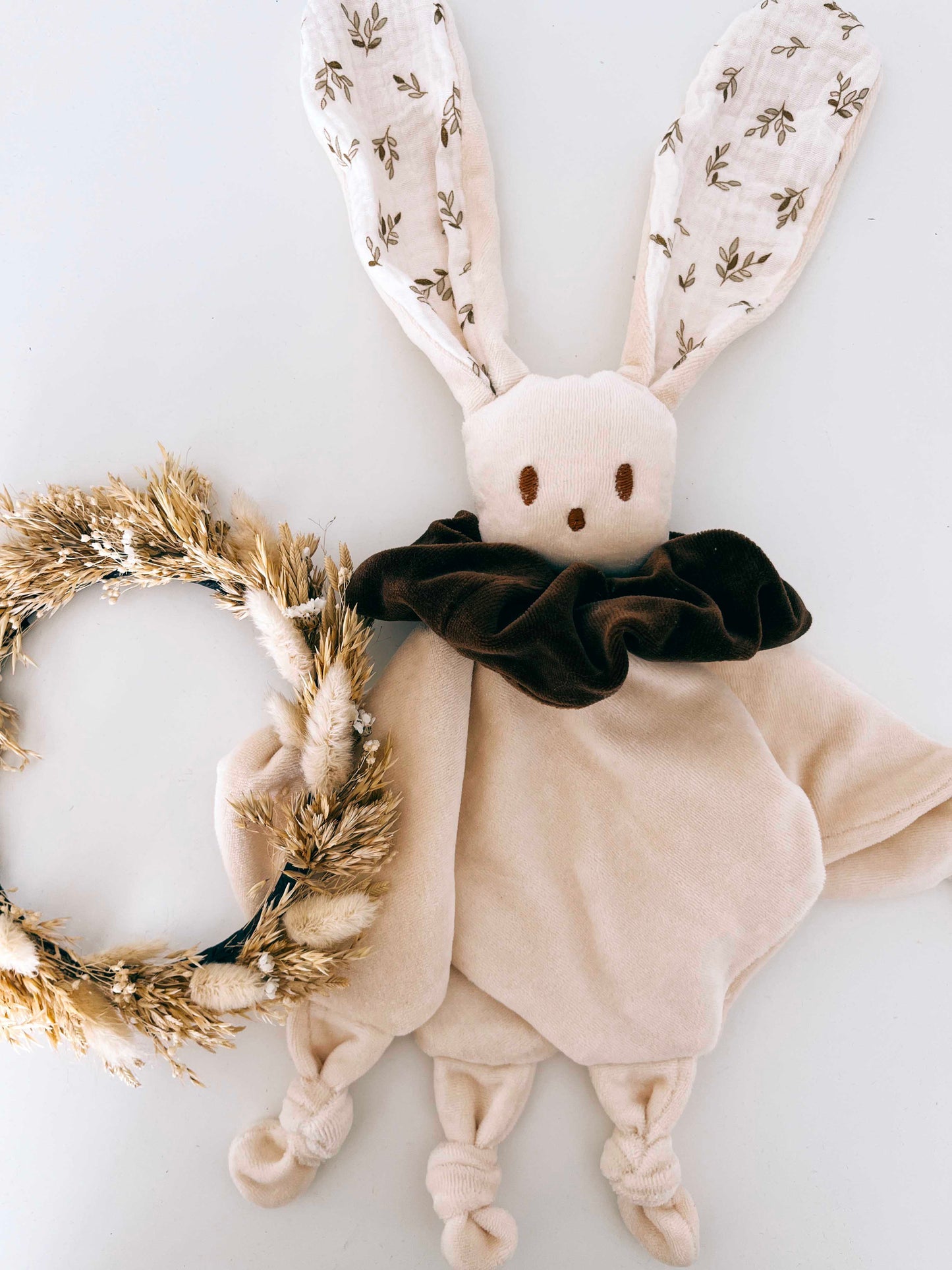 Doudou Velours Câlin Noeuds - Petit Feuillage