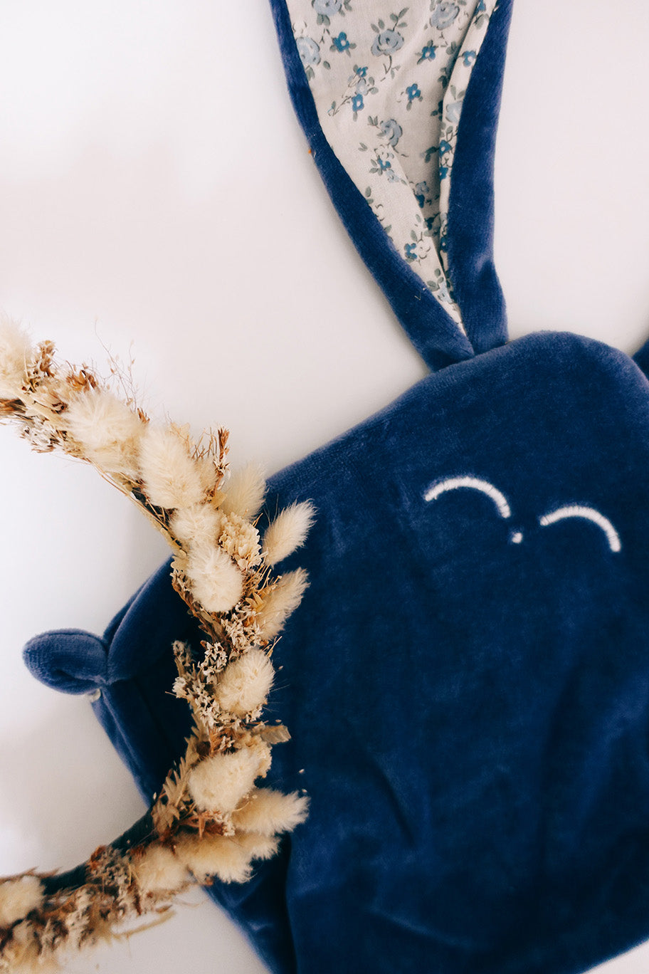 PROTOTYPE - Doudou Velours Mini - Bleu de Chine