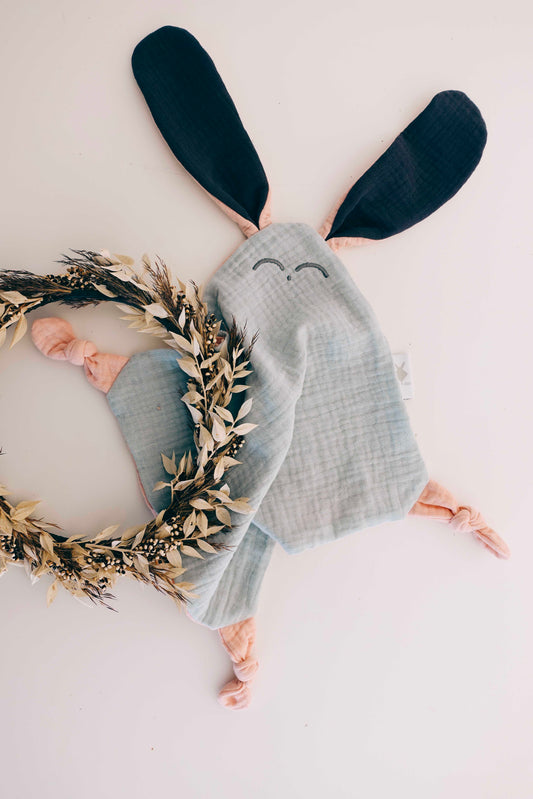 Doudou lange Classique Noeuds - Céleste