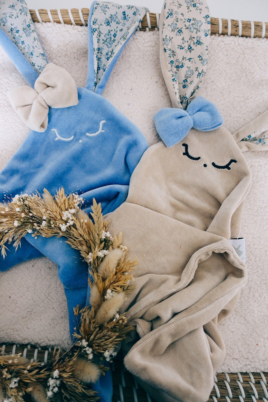 PROTOTYPE - Doudou Velours Classique - Bleu de Chine