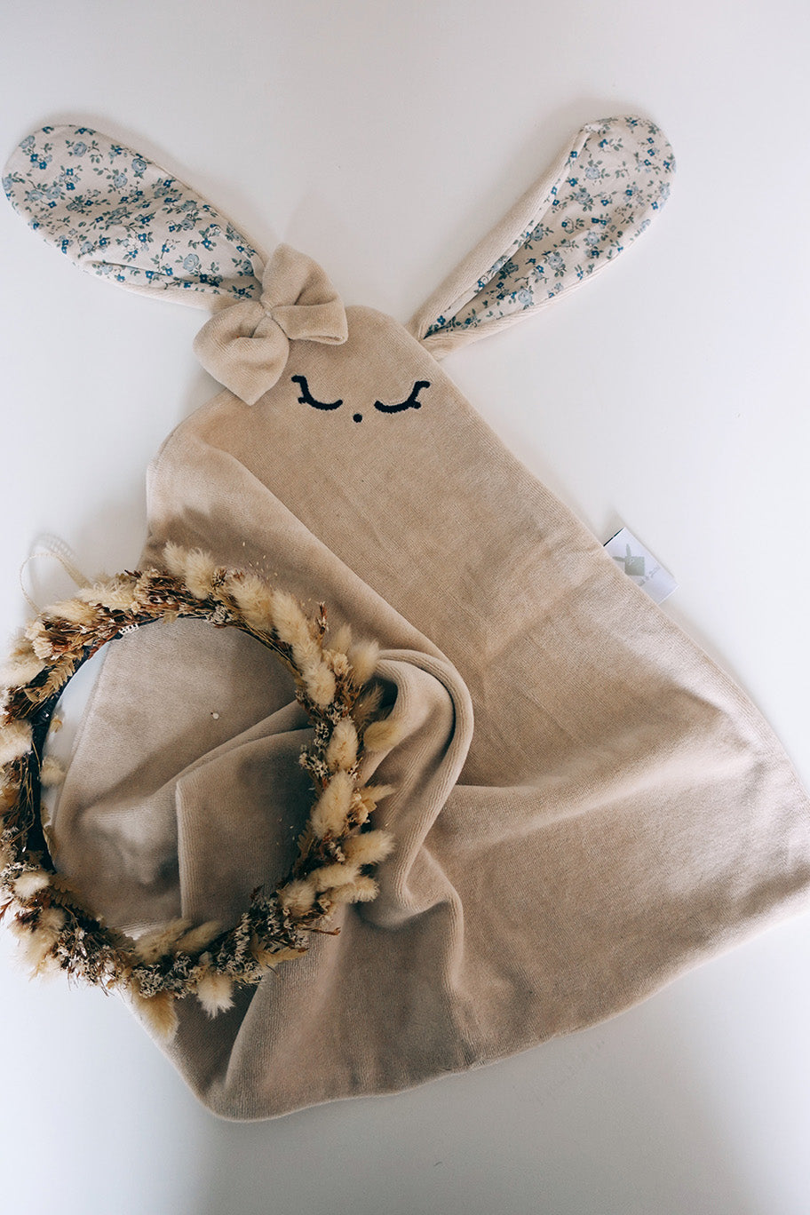 PROTOTYPE - Doudou Velours Cocooning - Bleu de Chine