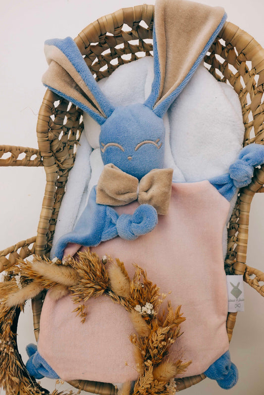 Doudou Velours Chouchou – Color Block Pastel Layette