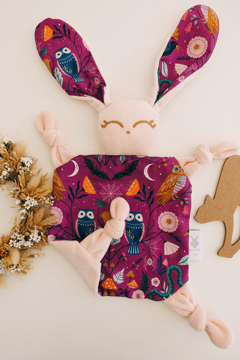 Doudou Velours Chouchou – Hiboux