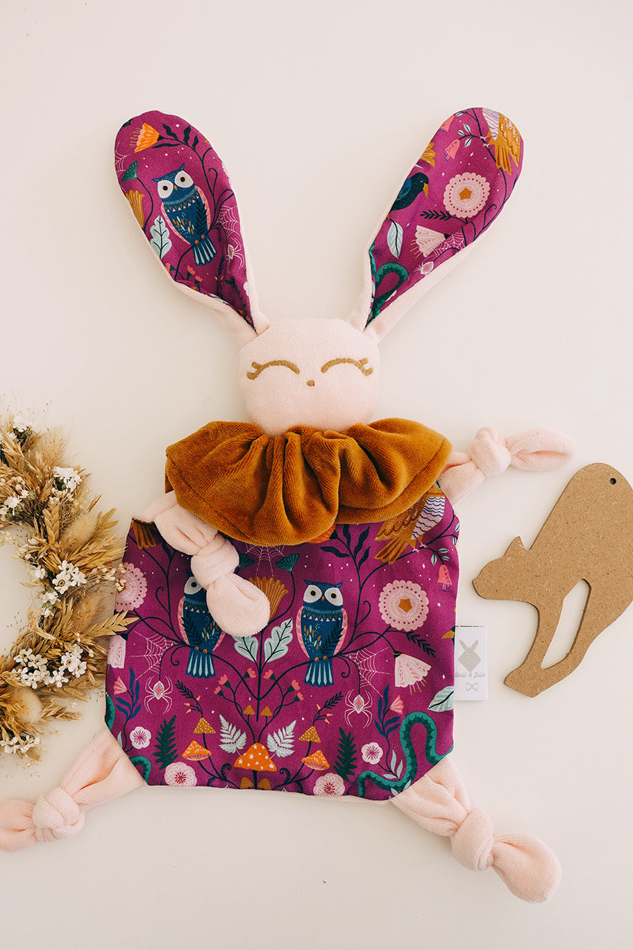 Doudou Velours Chouchou – Hiboux